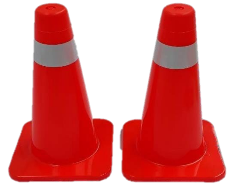 Par de cono PVC de 30cm