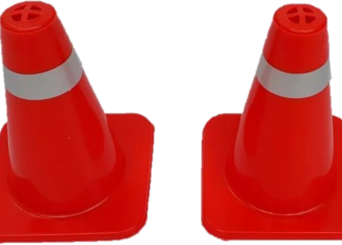 Par de cono PVC de 20 cm