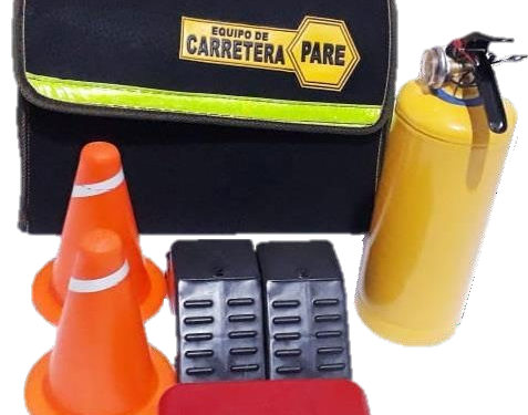 Kit carretera en maleta felpa  con botiquín x 5 productos